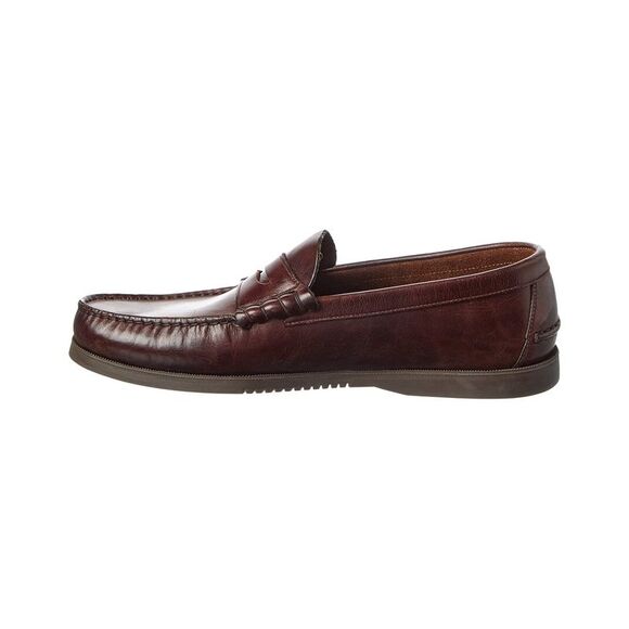 Todd Snyder Paraboot Leather Loafer, Red - Picture 2 of 5